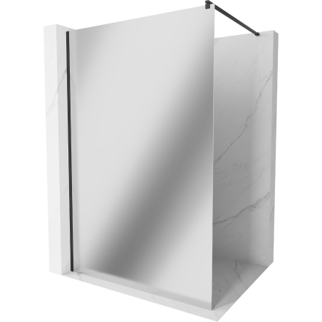Mexen Kioto душ-преграда Walk-in 110 x 200 см, огледало 8 мм, черна - 800-110-101-70-50