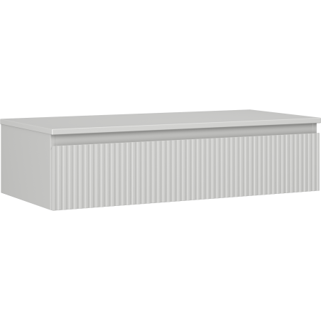 Mexen Rivel шкаф за баня за мивка 100 см с плот, 1 чекмедже, релефен, сив мат - 91A20-10023-1-BFC62