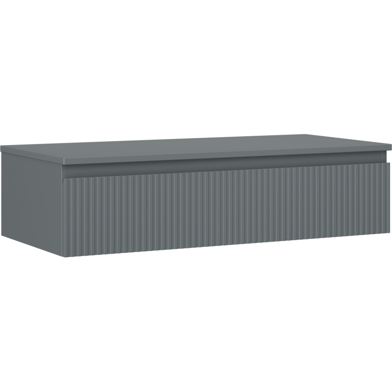 Mexen Rivel баня шкаф под мивка 100 см с плот, 1 чекмедже, рифелован , графит