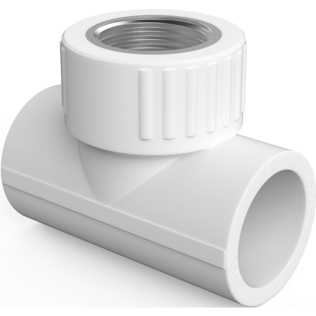 Mexen PPR заварен тройник за тръби 63 x 2 GW x 63 - W97332-6320F20-00