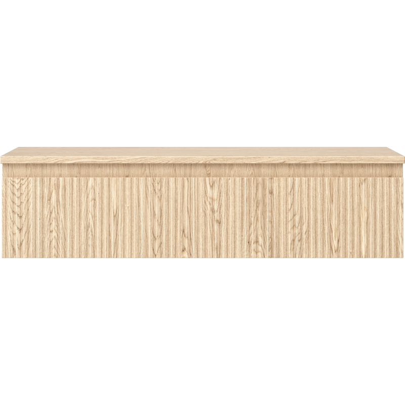 Mexen Rivel шкаф за баня за мивка 100 см с плот, 1 чекмедже, набразден, дъб - 91A20-10023-1-BFC81