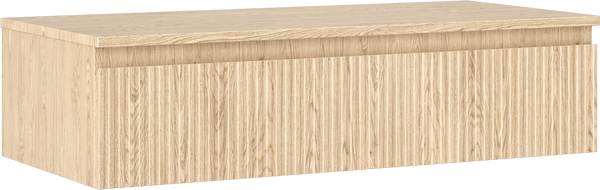 Mexen Rivel шкаф за баня за мивка 100 см с плот, 1 чекмедже, набразден, дъб - 91A20-10023-1-BFC81