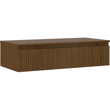 Mexen Rivel шкаф за баня за мивка 100 см с плот, 1 чекмедже, изрязано, орех - 91A20-10023-1-BFC86