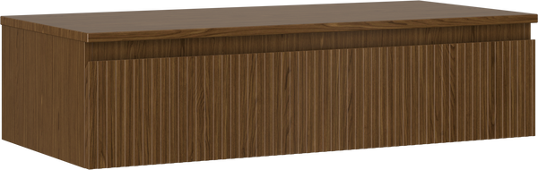 Mexen Rivel шкаф за баня за мивка 100 см с плот, 1 чекмедже, изрязано, орех - 91A20-10023-1-BFC86