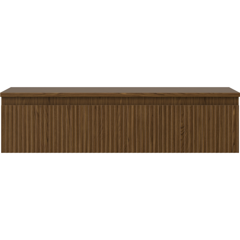 Mexen Rivel шкаф за баня за мивка 100 см с плот, 1 чекмедже, изрязано, орех - 91A20-10023-1-BFC86