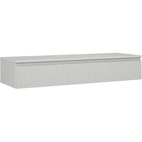 Mexen Rivel рафтов шкаф за баня под мивка 140 см с плот, 1 чекмедже, оребрена,