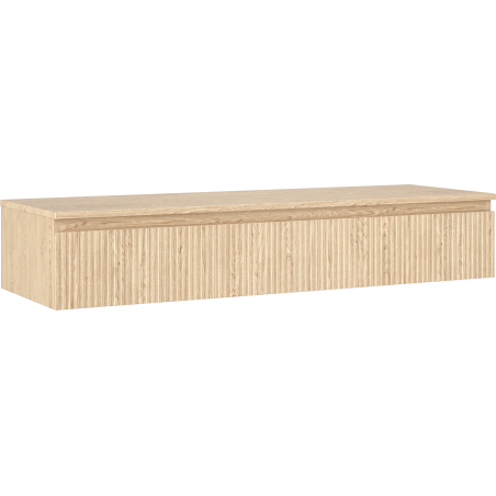 Mexen Rivel баня шкаф под мивка 140 см с плот, 1 чекмедже, релефен, дъб - 91A20-14023-1-BFC81