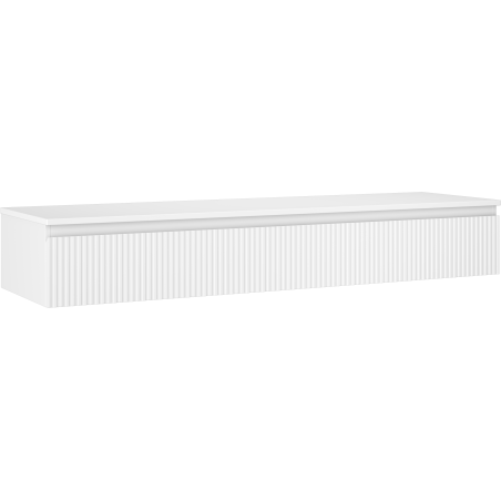 Mexen Rivel баня шкаф под умивалник 160 см с плот, 1 чекмедже, набраздена, бял мат - 91A20-16023-1-BFC01