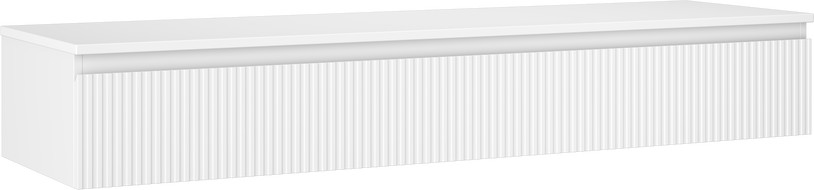 Mexen Rivel баня шкаф под умивалник 160 см с плот, 1 чекмедже, набраздена, бял мат - 91A20-16023-1-BFC01