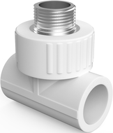 Mexen PPR тройник за заваряване за тръби PPR 63 x 2 GZ x 20 - W97333-6320M20-00