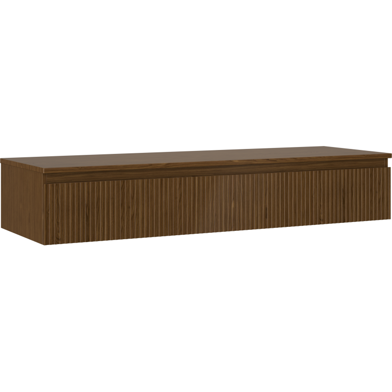 Mexen Rivel баня шкаф под мивка 140 cm с плот, 1 чекмедже, рифлено, орех - 91A20-14023-1-BFC86