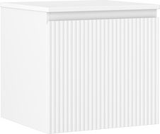 Mexen Rivel шкаф за баня с плот 50 см, 1 чекмедже, релефен, бял мат - 91A20-05047-1-BFC01