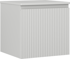 Mexen Rivel шкаф за баня под умивалник 50 см с плот, 1 чекмедже, гофриран, сив