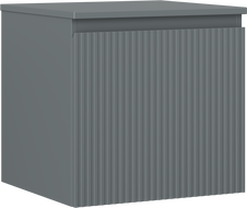 Mexen Rivel шкаф за баня под мивка 50 см с плот, 1 чекмедже, с релеф, графит мат - 91A20-05047-1-BFC66