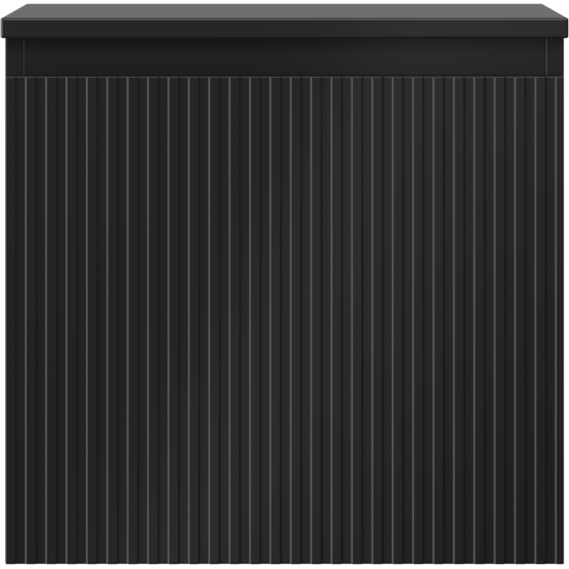 Mexen Rivel шкаф за баня под мивка 50 см с плот, 1 чекмедже, рифелован, черен мат - 91A20-05047-1-BFC71