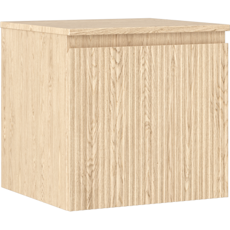 Mexen Rivel шкаф за баня за мивка 50 см с плот, 1 чекмедже, набраздена, дъб - 91A20-05047-1-BFC81