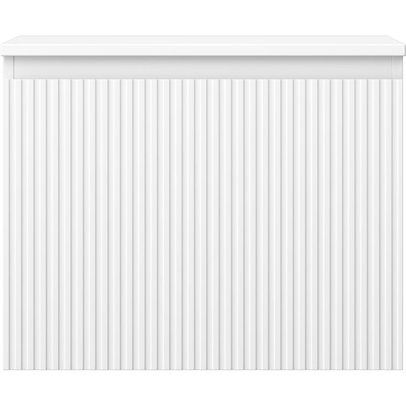 Mexen Rivel шкаф за баня под умивалник 60 см с плот, 1 чекмедже, набразден, бял мат - 91A20-06047-1-BFC01