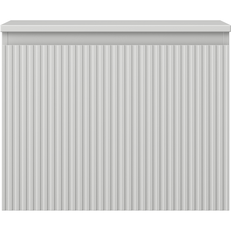 Mexen Rivel шкаф за баня под мивка 60 см с плот, 1 чекмедже, набразден, сив мат - 91A20-06047-1-BFC62