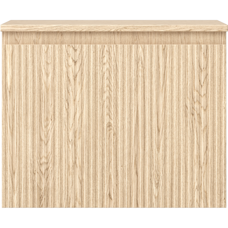 Mexen Rivel шкаф за баня под мивка 60 см с плот, 1 чекмедже, набраздено, дъб - 91A20-06047-1-BFC81