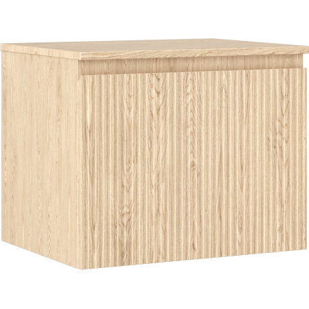 Mexen Rivel шкаф за баня под мивка 60 см с плот, 1 чекмедже, набраздено, дъб - 91A20-06047-1-BFC81