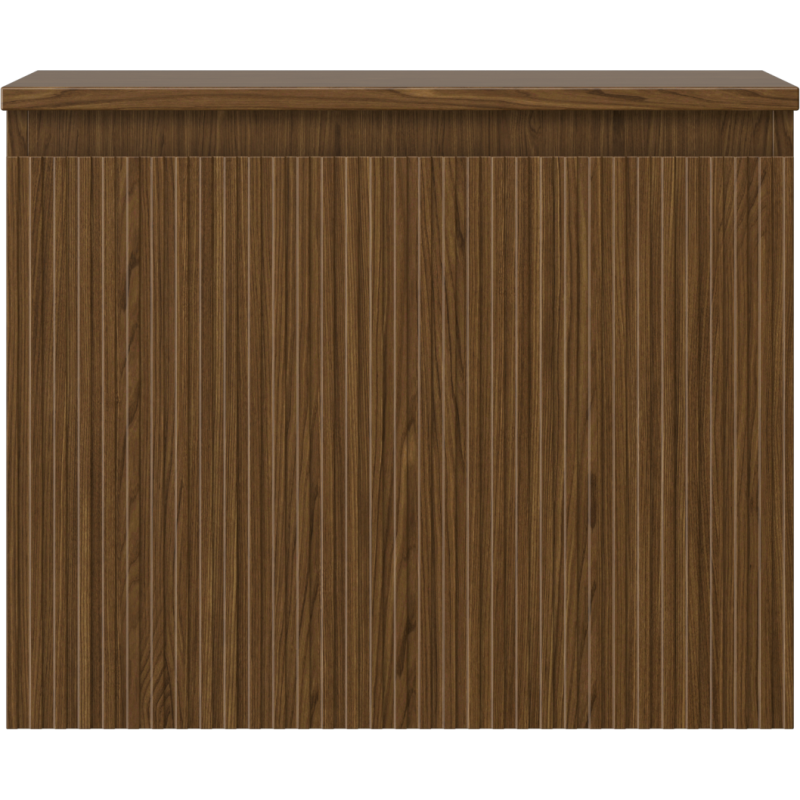 Mexen Rivel шкаф за баня, стоящ под мивка, 60 см, с плот, 1 чекмедже, рифлов орех - 91A20-06047-1-BFC86