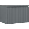 Mexen Rivel баня шкаф под мивка 70 см с плот, 1 чекмедже, гофриран, мат графит - 91A20-07047-1-BFC66