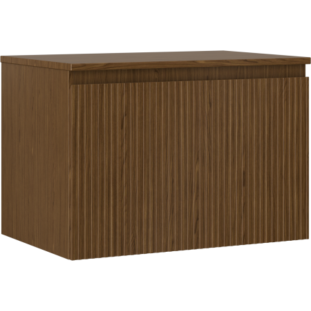 Mexen Rivel баня шкаф под мивка 70 см с плот, 1 чекмедже, рифелован, орех - 91A20-07047-1-BFC86