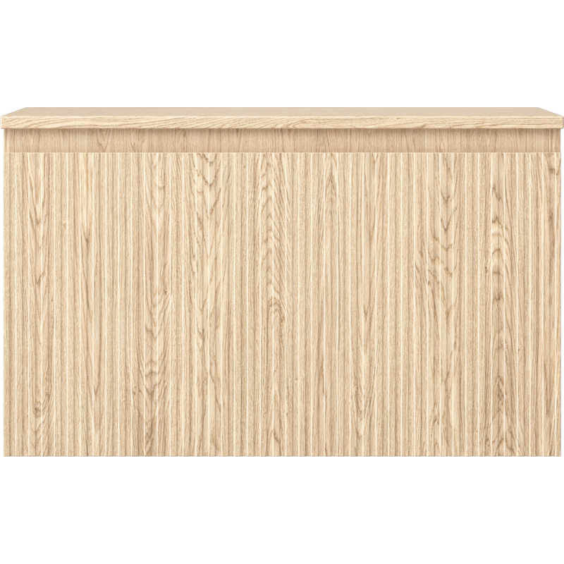 Mexen Rivel шкаф за баня под умивалник 80 см с плот, 1 чекмедже, гофриран, дъб