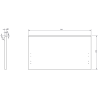 Шкаф за баня Mexen Rivel 80 см с плот, 1 чекмедже, оребрена, дъб - 91A20-08047-1-BFC81