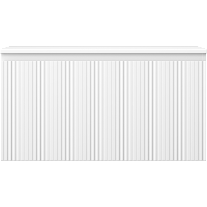 Mexen Rivel шкафа за баня под мивка 90 см с плот, 1 чекмедже, релефна, бяла мат - 91A20-09047-1-BFC01