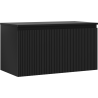 Mexen Rivel баня шкаф под умивалник 90 см с плот, 1 чекмедже, набръчкано, черно матово - 91A20-09047-1-BFC71