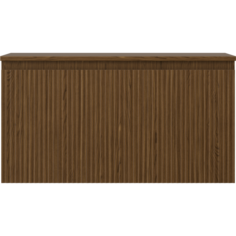 Mexen Rivel шкаф за баня за мивка 90 см с плот, 1 чекмедже, набразден, орех - 91A20-09047-1-BFC86