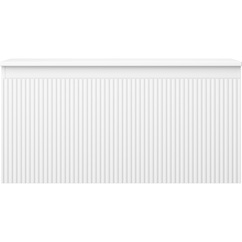 Mexen Rivel баня шкаф под умивалник 100 cm с плот, 1 чекмедже, нарезан, бял мат - 91A20-10047-1-BFC01