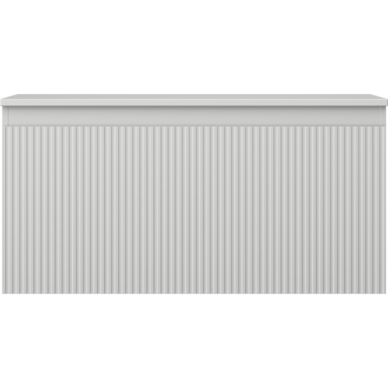 Mexen Rivel шкаф за баня под мивка 100 см с плот, 1 чекмедже, рифеловано, сив мат - 91A20-10047-1-BFC62