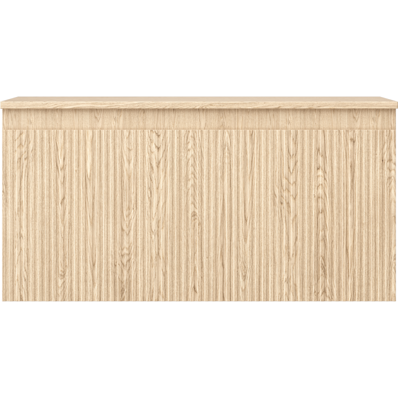 Mexen Rivel баня шкаф под умивалник 100 см с плот, 1 чекмедже, оребрен, дъб - 91A20-10047-1-BFC81