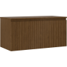 Mexen Rivel баня шкаф под мивка 100 см с плот, 1 чекмедже, гофриран, орех - 91A20-10047-1-BFC86