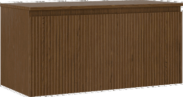 Mexen Rivel баня шкаф под мивка 100 см с плот, 1 чекмедже, гофриран, орех - 91A20-10047-1-BFC86