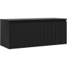 Mexen Rivel шкаф за баня под мивка 120 см с плот, 1 чекмедже, релефен, черен мат - 91A20-12047-1-BFC71