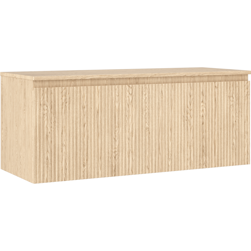 Mexen Rivel шкаф за баня 120 см с плот, 1 чекмедже, релефен, дъб - 91A20-12047-1-BFC81