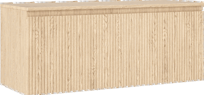 Mexen Rivel шкаф за баня 120 см с плот, 1 чекмедже, релефен, дъб - 91A20-12047-1-BFC81