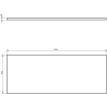 Mexen Rivel шкаф за баня 120 см с плот, 1 чекмедже, релефен, дъб - 91A20-12047-1-BFC81