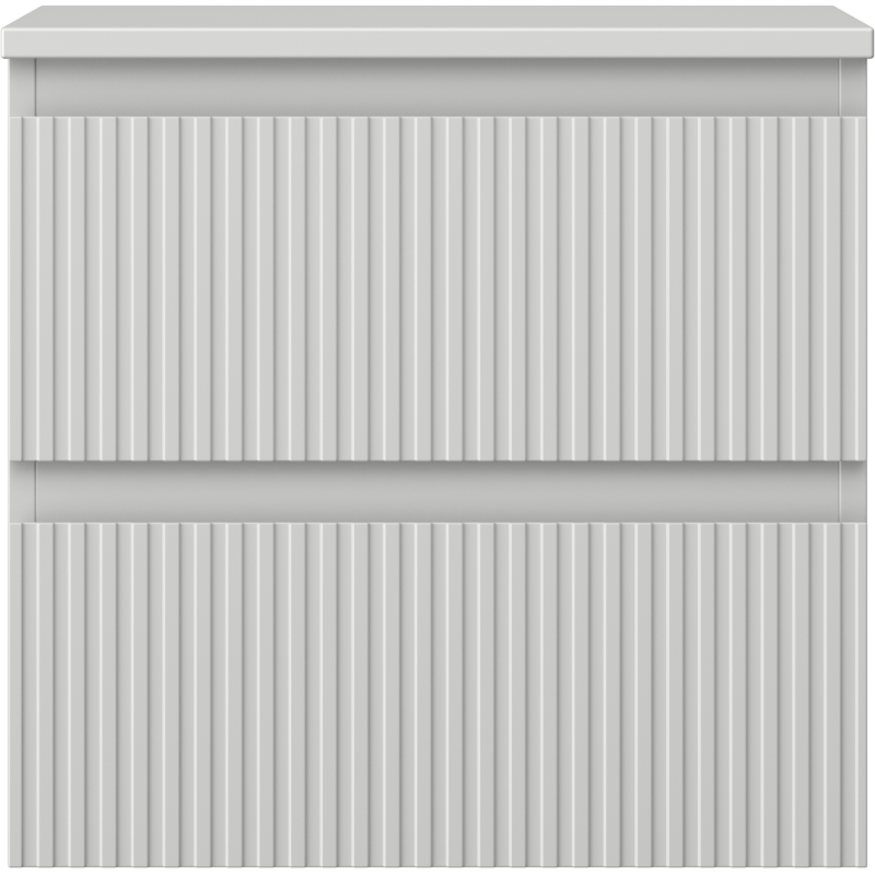 Mexen Rivel баня долен шкаф 50 см с плот, 2 чекмеджета, релефен, сив мат - 91A20-05047-2-BFFC62