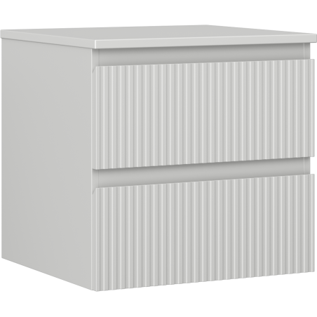 Mexen Rivel баня долен шкаф 50 см с плот, 2 чекмеджета, релефен, сив мат - 91A20-05047-2-BFFC62