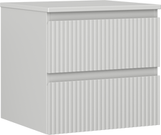 Mexen Rivel баня долен шкаф 50 см с плот, 2 чекмеджета, релефен, сив мат - 91A20-05047-2-BFFC62