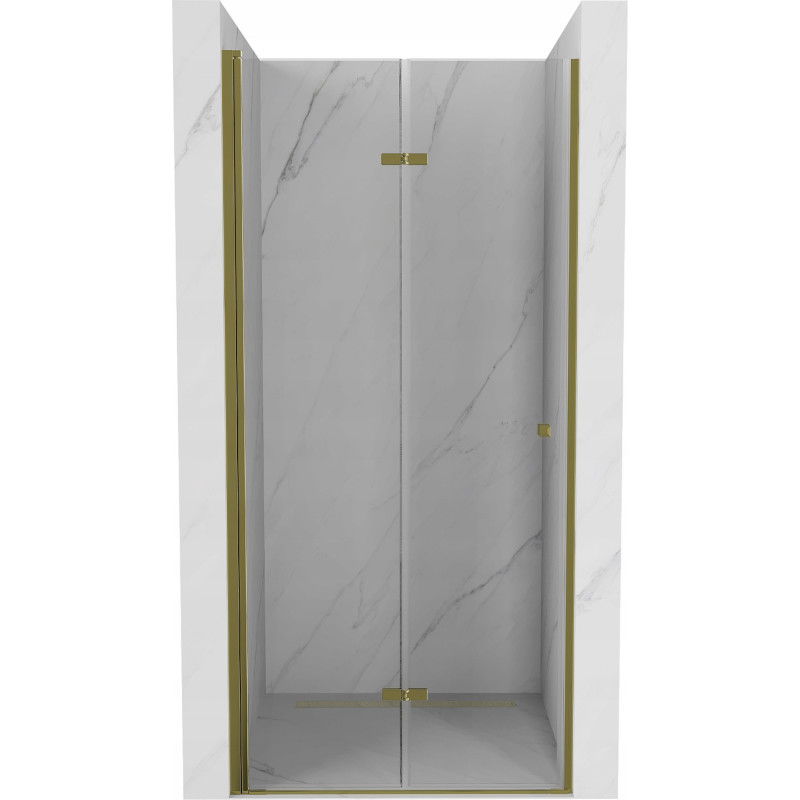Mexen Lima сгъваеми душ врати 100 cm, прозрачни, златни - 856-100-000-50-00