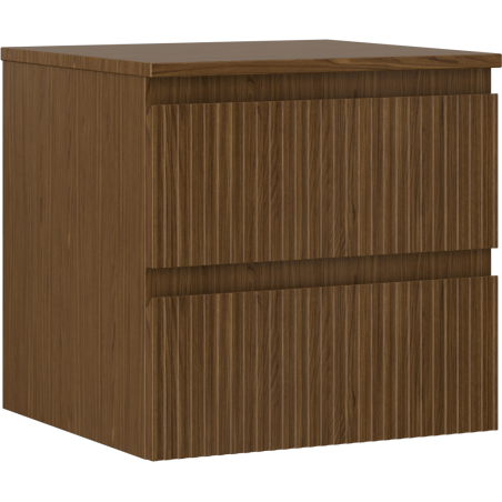 Mexen Rivel шкаф за баня за мивка с плот, 50 см, 2 чекмеджета, орех - 91A20-05047-2-BFFC86