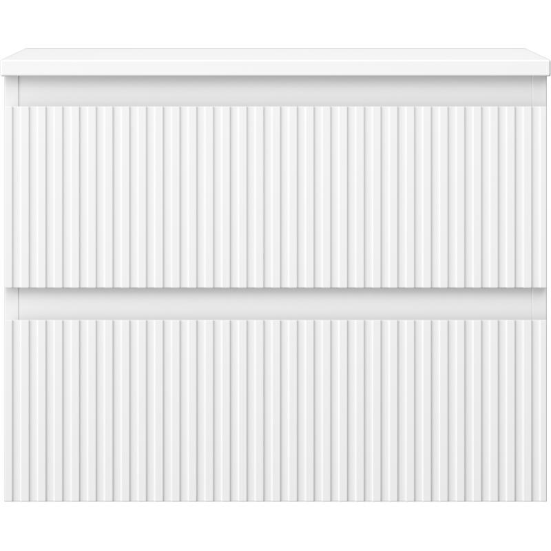 Mexen Rivel шкафче за баня под умивалник 60 см с плот, 2 чекмеджета, оребрено,