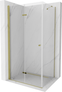 Mexen Lima сгъваем душ кабина 70 x 90 см, прозрачен, златен - 856-070-090-50-00