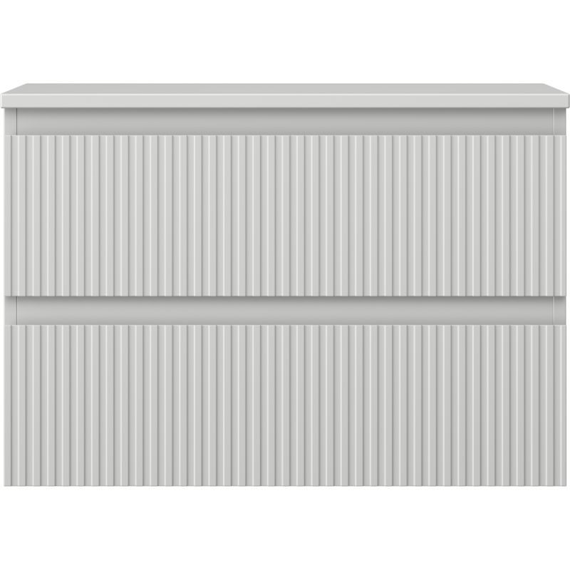 Mexen Rivel баня шкаф под мивка 70 см с плот, 2 чекмеджета, рифлен , сив мат - 91A20-07047-2-BFFC62