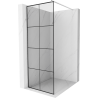 Mexen Kioto душ кабина Walk-in 80 x 200 cm, черна решетка 8 mm, хром - 800-080-101-01-77